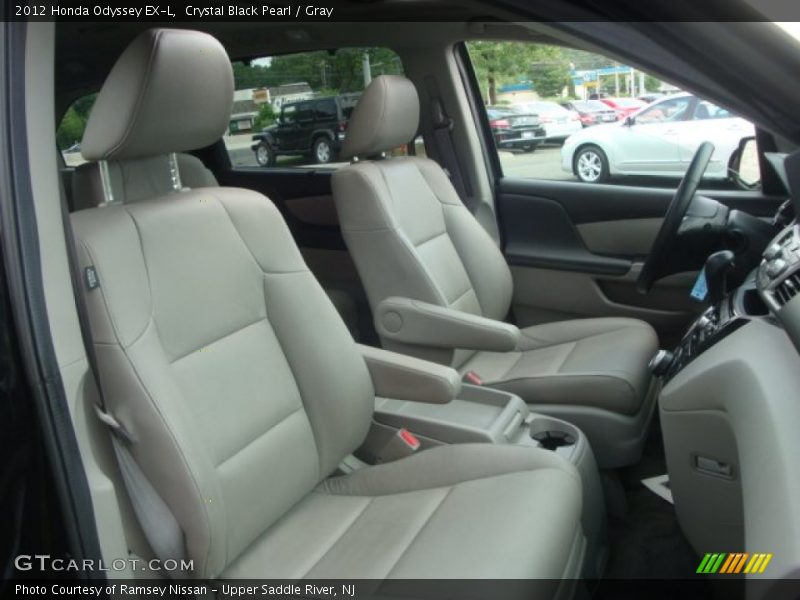 Crystal Black Pearl / Gray 2012 Honda Odyssey EX-L