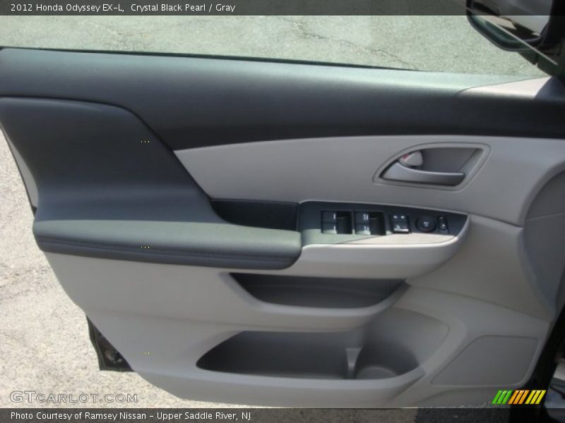 Crystal Black Pearl / Gray 2012 Honda Odyssey EX-L