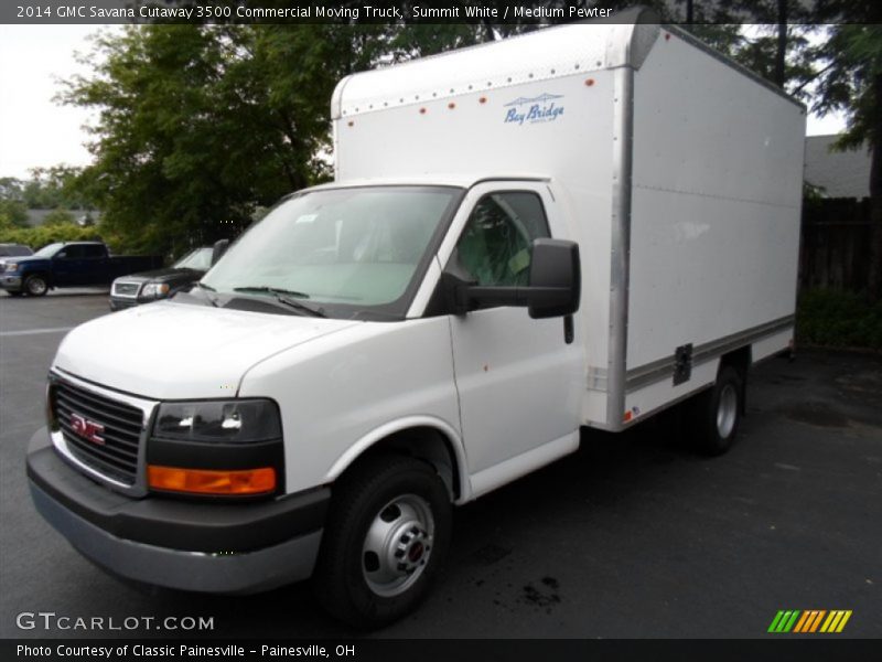 Summit White / Medium Pewter 2014 GMC Savana Cutaway 3500 Commercial Moving Truck