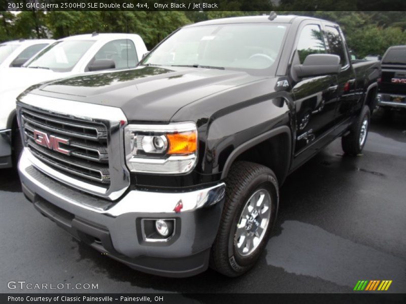 Onyx Black / Jet Black 2015 GMC Sierra 2500HD SLE Double Cab 4x4