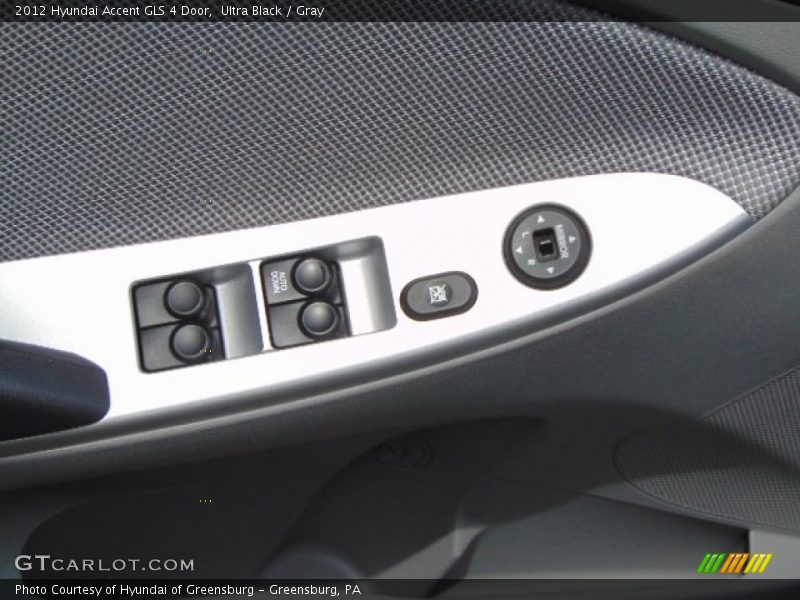Ultra Black / Gray 2012 Hyundai Accent GLS 4 Door