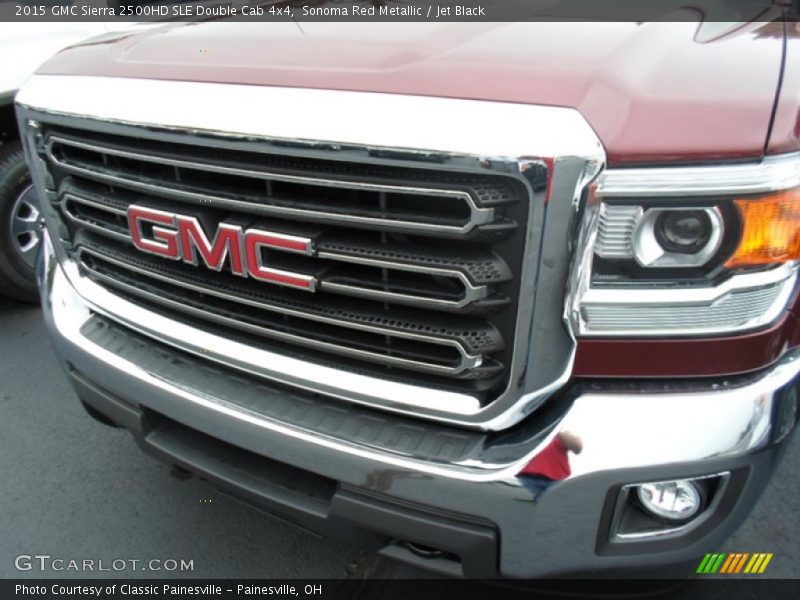 Sonoma Red Metallic / Jet Black 2015 GMC Sierra 2500HD SLE Double Cab 4x4