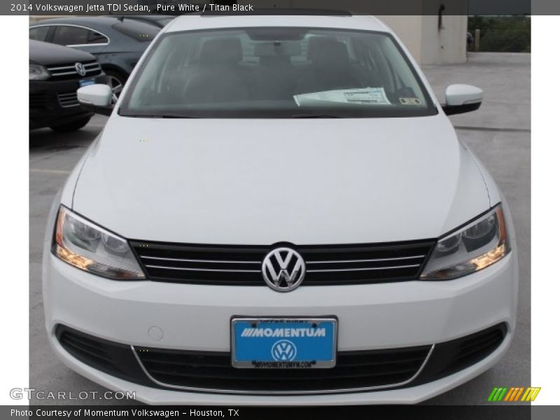 Pure White / Titan Black 2014 Volkswagen Jetta TDI Sedan