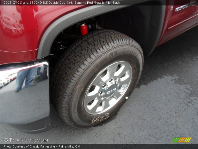 Sonoma Red Metallic / Jet Black 2015 GMC Sierra 2500HD SLE Double Cab 4x4