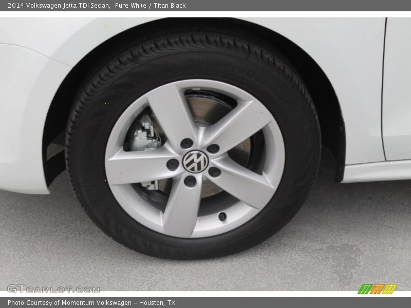 Pure White / Titan Black 2014 Volkswagen Jetta TDI Sedan