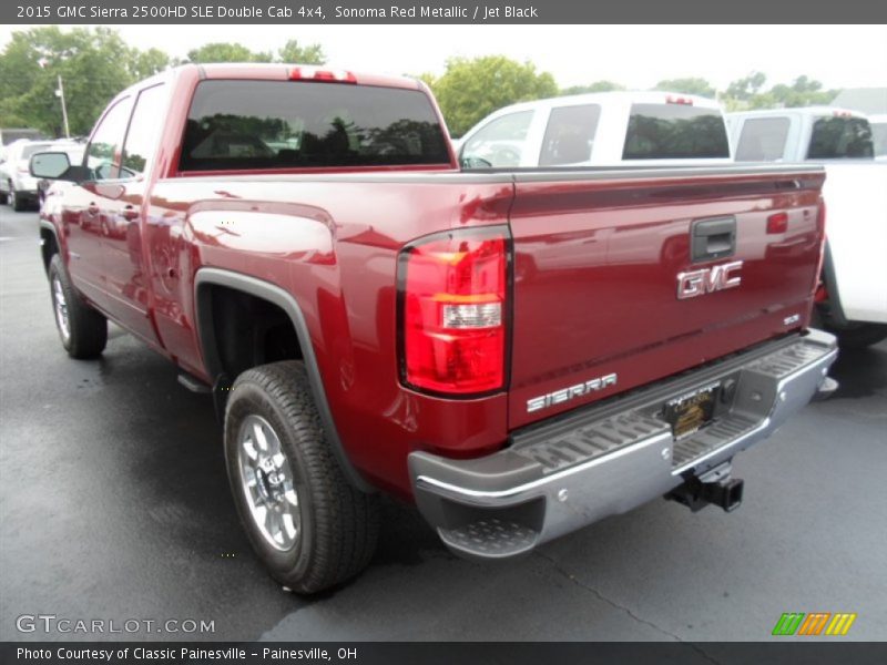 Sonoma Red Metallic / Jet Black 2015 GMC Sierra 2500HD SLE Double Cab 4x4