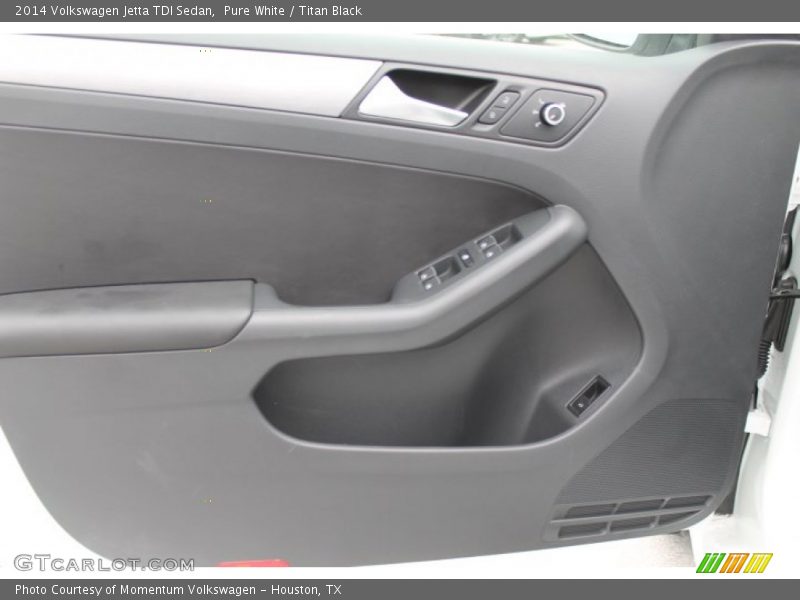 Pure White / Titan Black 2014 Volkswagen Jetta TDI Sedan
