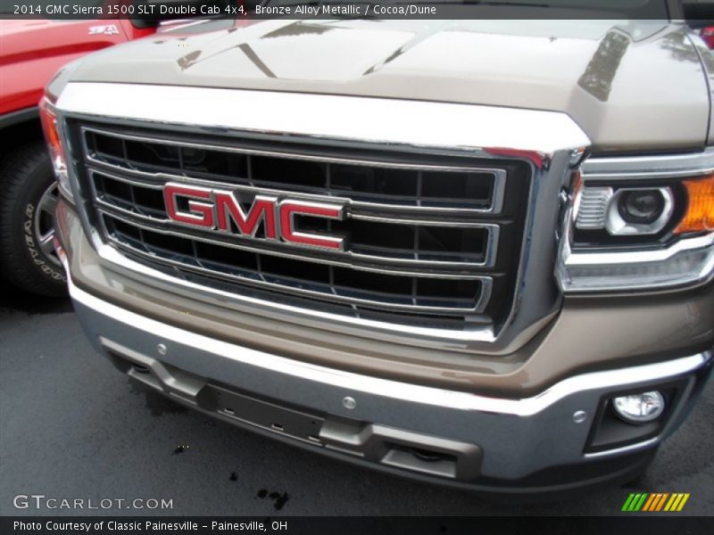 Bronze Alloy Metallic / Cocoa/Dune 2014 GMC Sierra 1500 SLT Double Cab 4x4