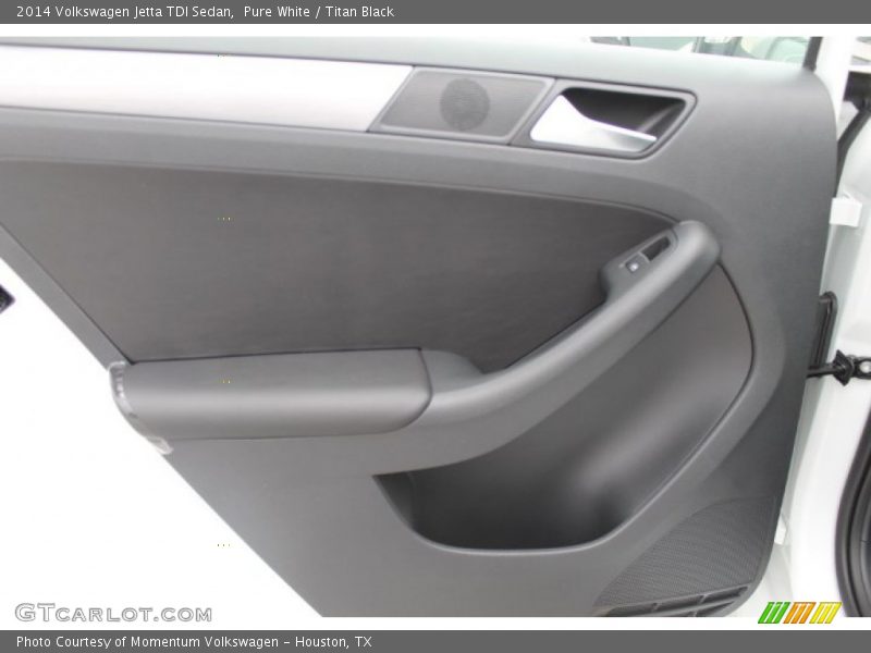 Pure White / Titan Black 2014 Volkswagen Jetta TDI Sedan