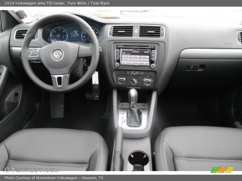 Pure White / Titan Black 2014 Volkswagen Jetta TDI Sedan