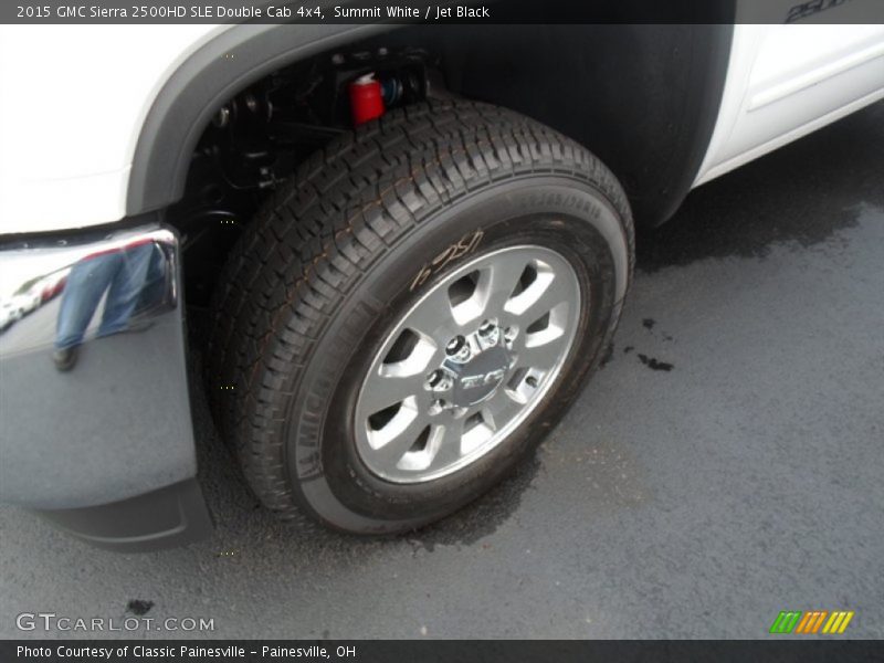 Summit White / Jet Black 2015 GMC Sierra 2500HD SLE Double Cab 4x4