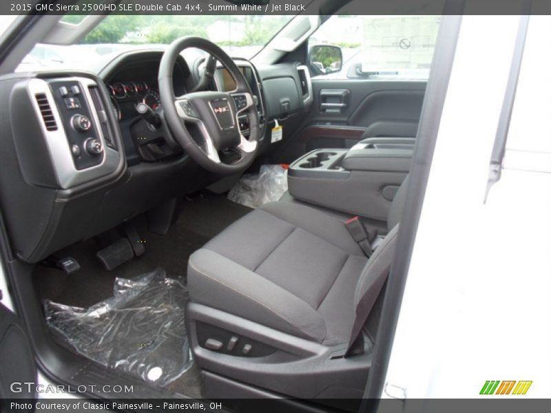 Summit White / Jet Black 2015 GMC Sierra 2500HD SLE Double Cab 4x4