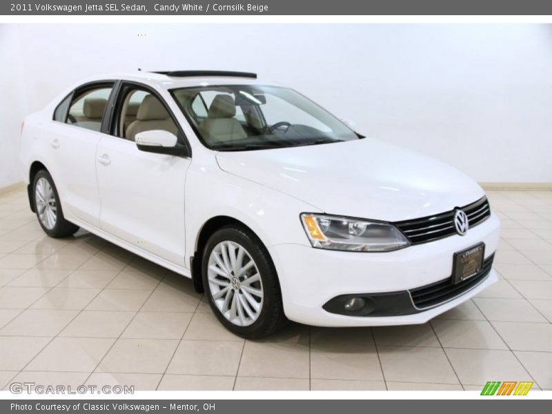 Candy White / Cornsilk Beige 2011 Volkswagen Jetta SEL Sedan