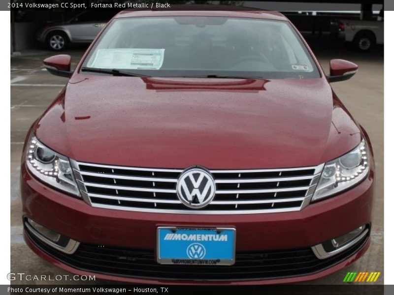 Fortana Red Metallic / Black 2014 Volkswagen CC Sport