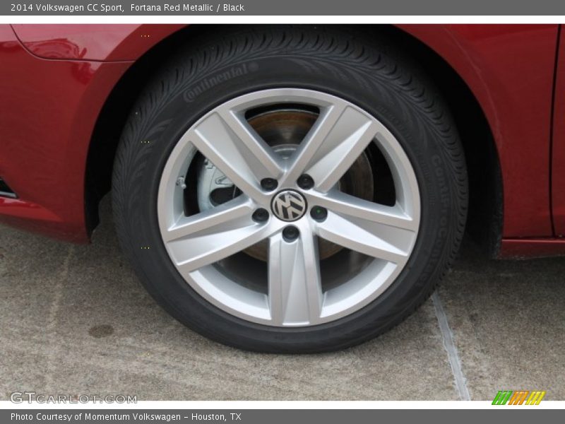Fortana Red Metallic / Black 2014 Volkswagen CC Sport