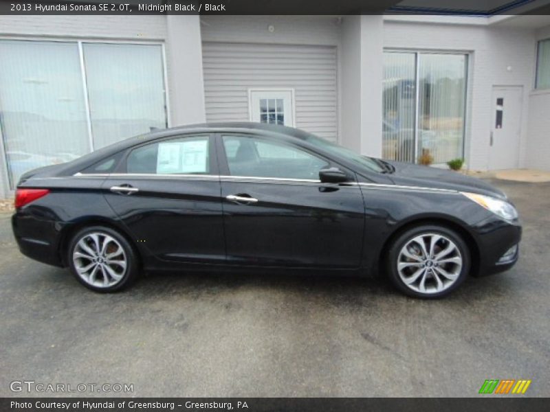 Midnight Black / Black 2013 Hyundai Sonata SE 2.0T