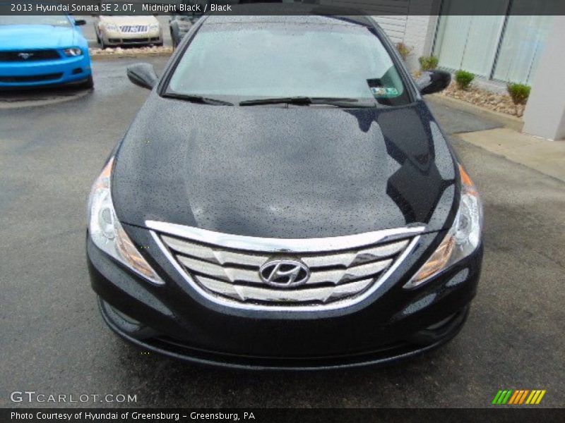 Midnight Black / Black 2013 Hyundai Sonata SE 2.0T