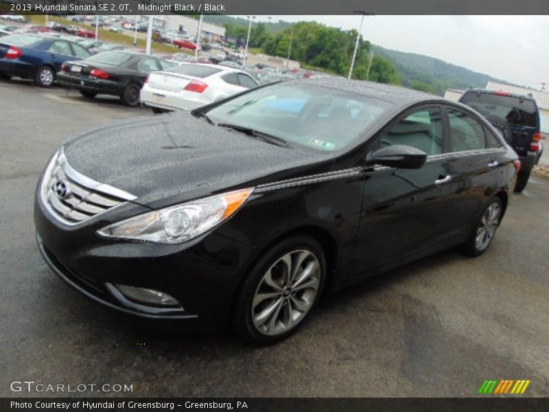 Midnight Black / Black 2013 Hyundai Sonata SE 2.0T