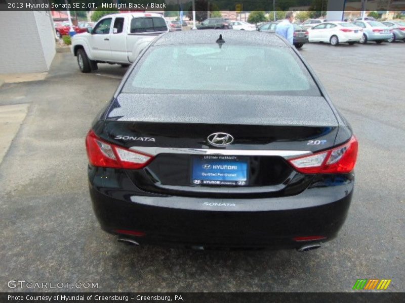 Midnight Black / Black 2013 Hyundai Sonata SE 2.0T