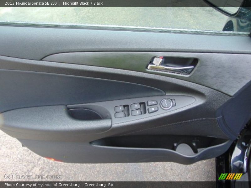 Midnight Black / Black 2013 Hyundai Sonata SE 2.0T