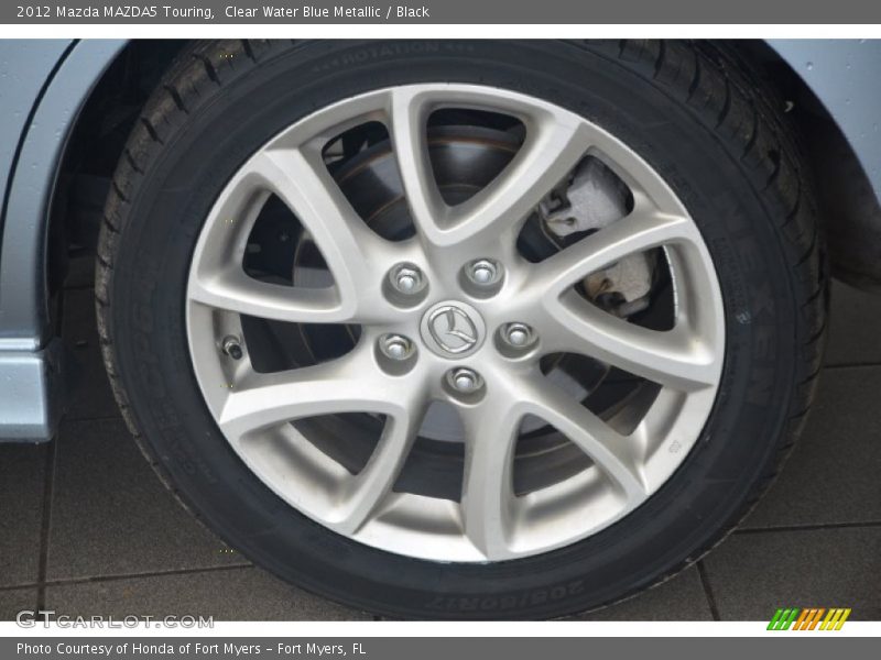 Clear Water Blue Metallic / Black 2012 Mazda MAZDA5 Touring
