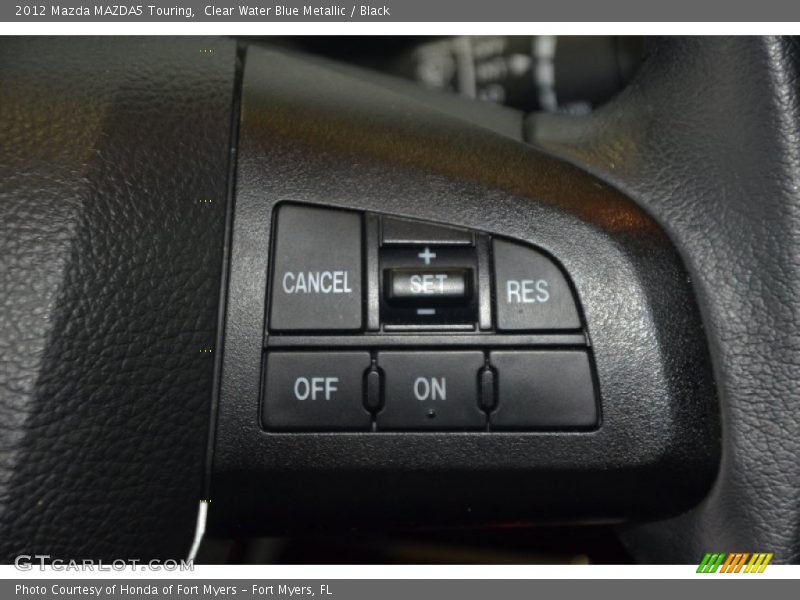 Clear Water Blue Metallic / Black 2012 Mazda MAZDA5 Touring