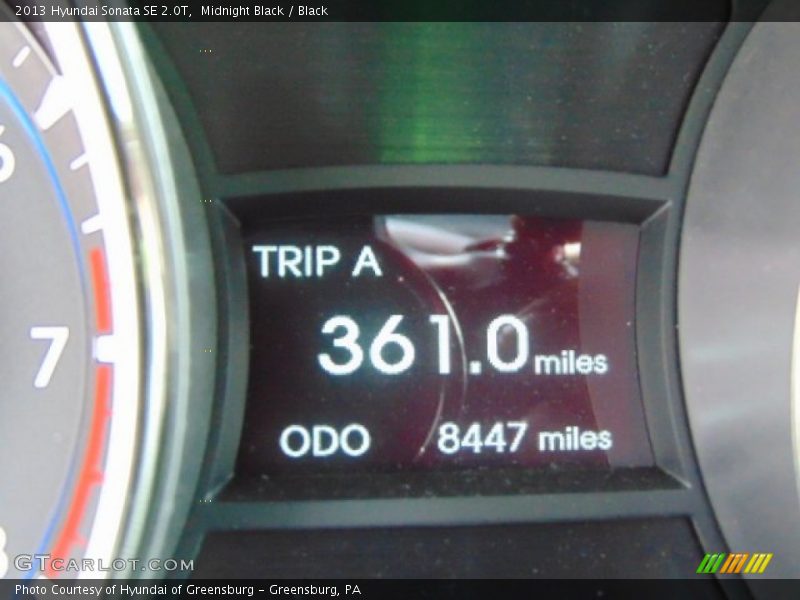 Midnight Black / Black 2013 Hyundai Sonata SE 2.0T