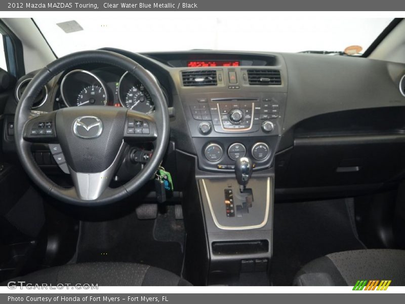 Clear Water Blue Metallic / Black 2012 Mazda MAZDA5 Touring