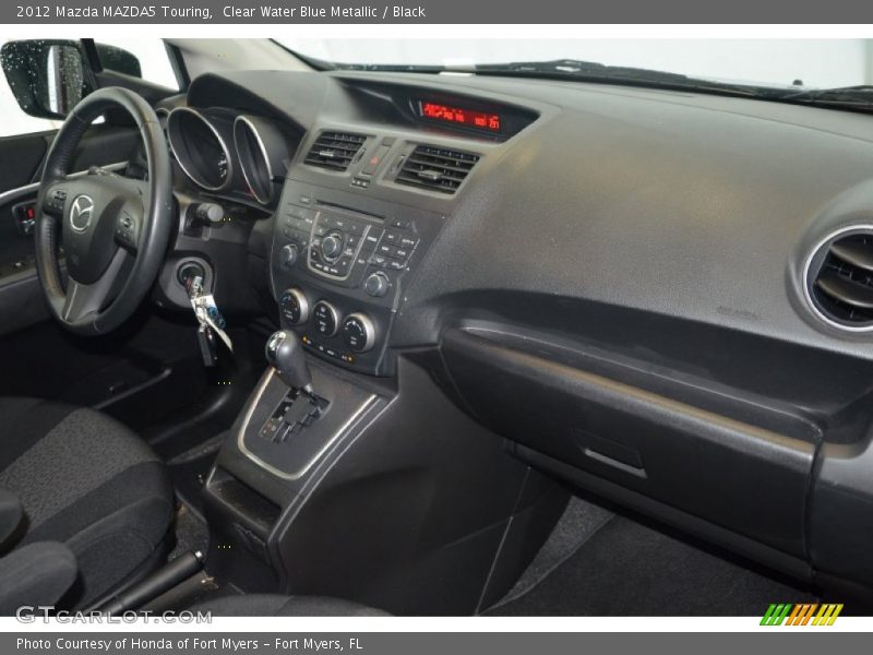 Clear Water Blue Metallic / Black 2012 Mazda MAZDA5 Touring