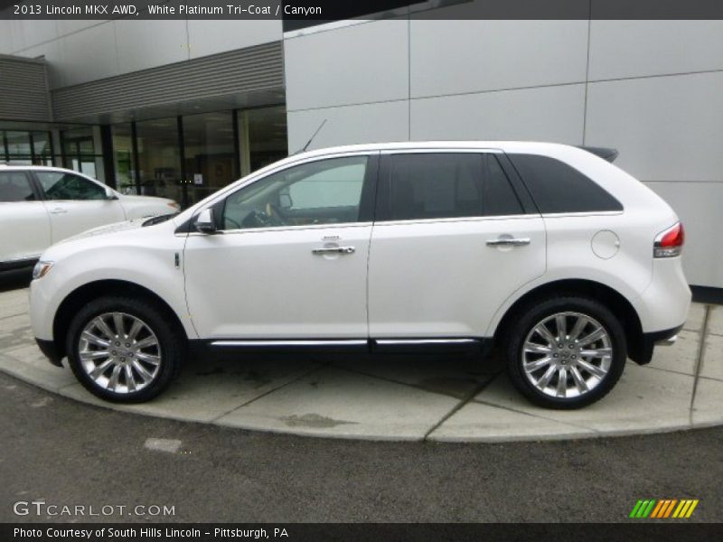 White Platinum Tri-Coat / Canyon 2013 Lincoln MKX AWD