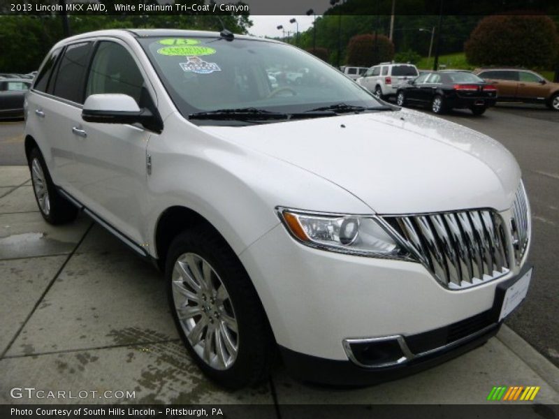 White Platinum Tri-Coat / Canyon 2013 Lincoln MKX AWD