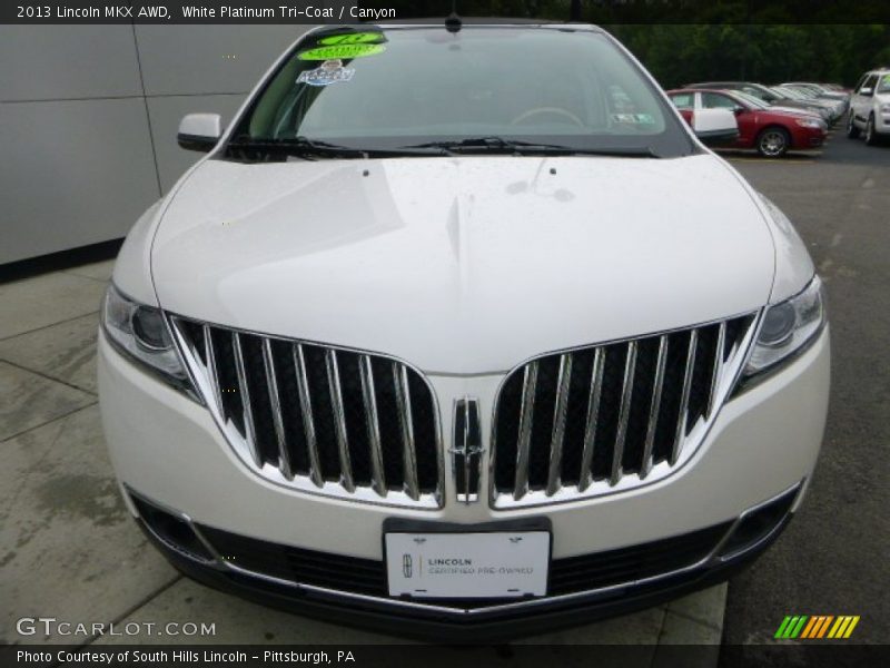 White Platinum Tri-Coat / Canyon 2013 Lincoln MKX AWD