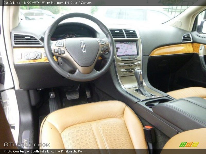 White Platinum Tri-Coat / Canyon 2013 Lincoln MKX AWD