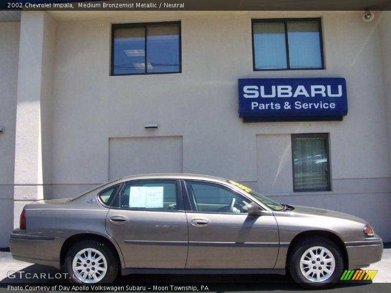 Medium Bronzemist Metallic / Neutral 2002 Chevrolet Impala