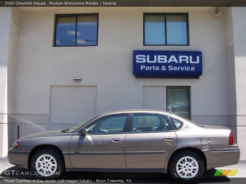 Medium Bronzemist Metallic / Neutral 2002 Chevrolet Impala