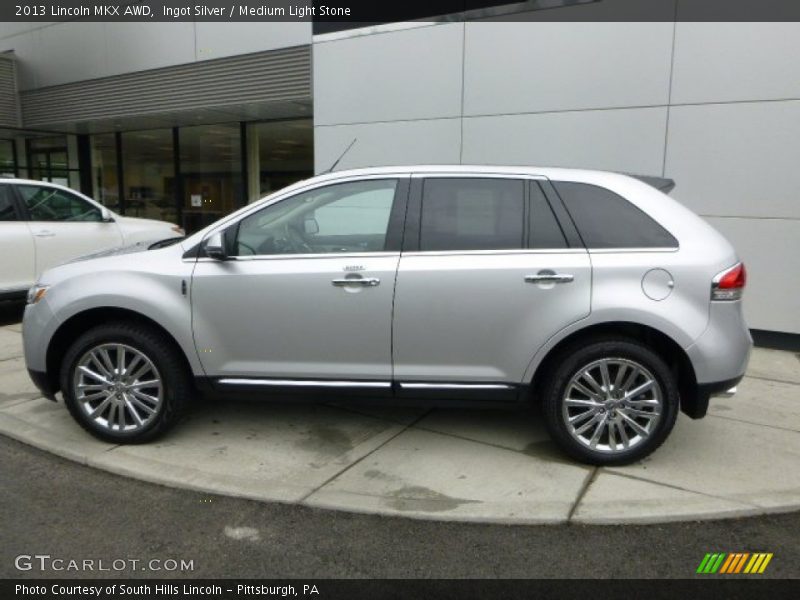 Ingot Silver / Medium Light Stone 2013 Lincoln MKX AWD