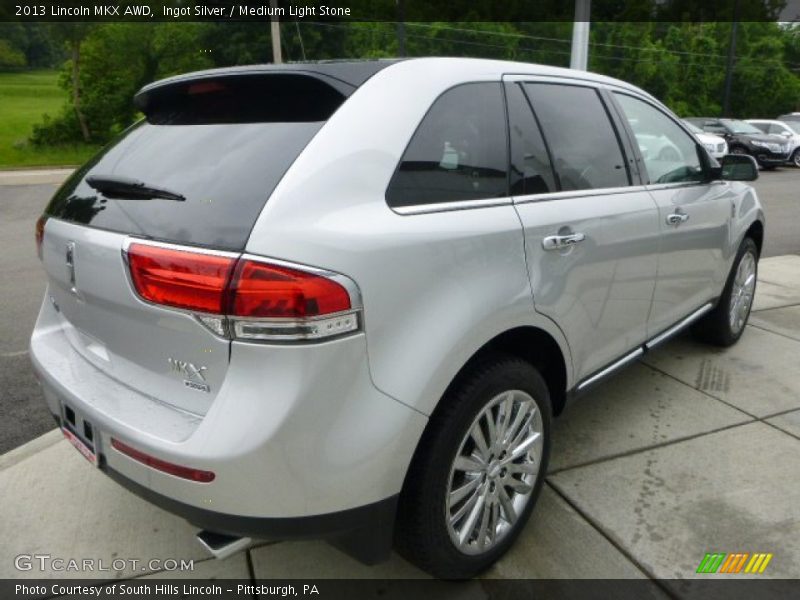 Ingot Silver / Medium Light Stone 2013 Lincoln MKX AWD