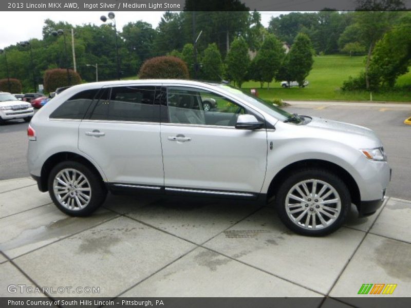 Ingot Silver / Medium Light Stone 2013 Lincoln MKX AWD