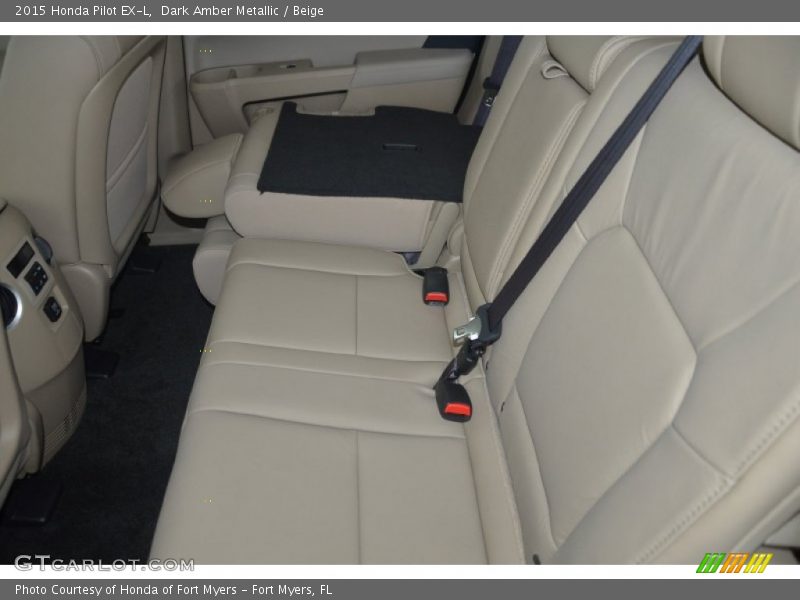 Dark Amber Metallic / Beige 2015 Honda Pilot EX-L