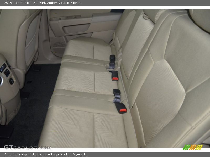 Dark Amber Metallic / Beige 2015 Honda Pilot LX