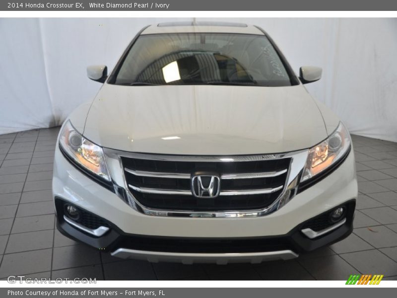 White Diamond Pearl / Ivory 2014 Honda Crosstour EX