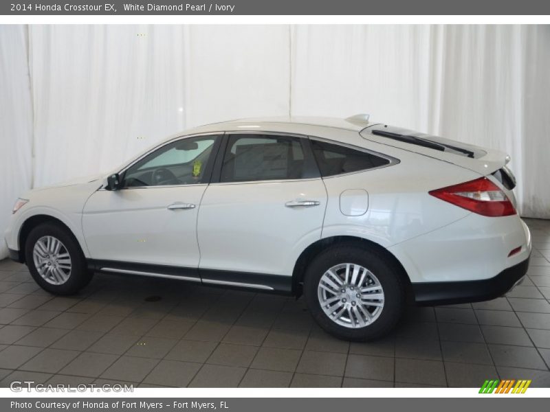 White Diamond Pearl / Ivory 2014 Honda Crosstour EX