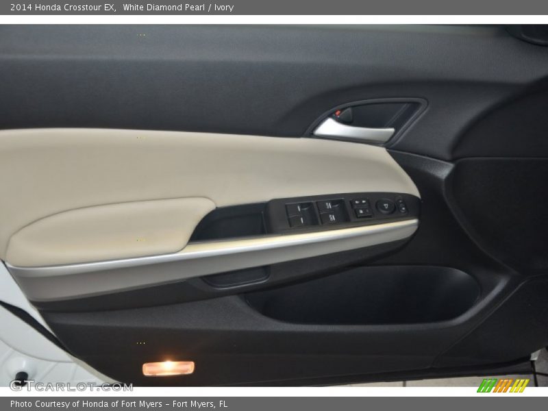 White Diamond Pearl / Ivory 2014 Honda Crosstour EX