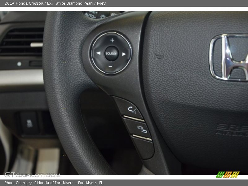 White Diamond Pearl / Ivory 2014 Honda Crosstour EX