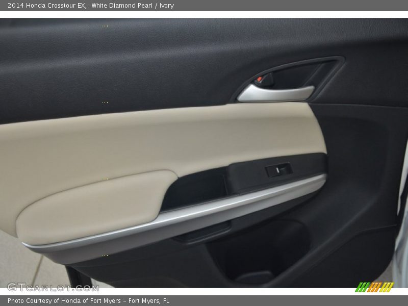 White Diamond Pearl / Ivory 2014 Honda Crosstour EX