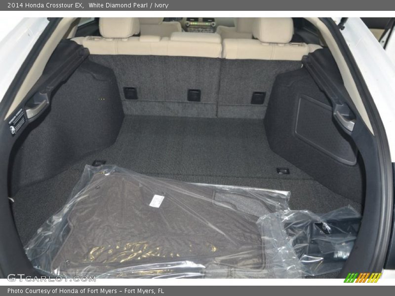 White Diamond Pearl / Ivory 2014 Honda Crosstour EX