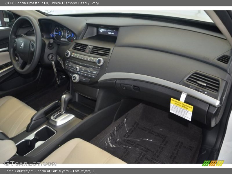 White Diamond Pearl / Ivory 2014 Honda Crosstour EX