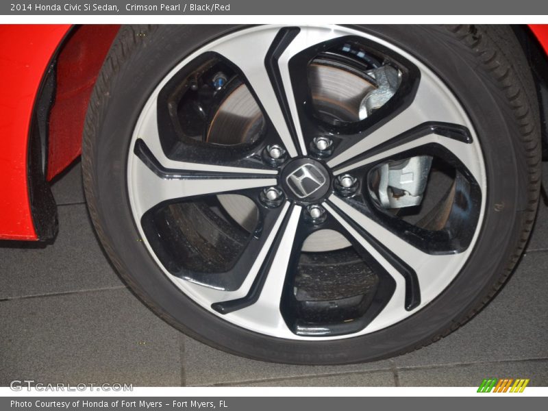 Crimson Pearl / Black/Red 2014 Honda Civic Si Sedan