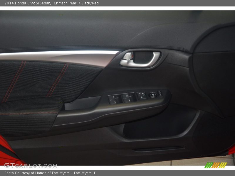 Crimson Pearl / Black/Red 2014 Honda Civic Si Sedan