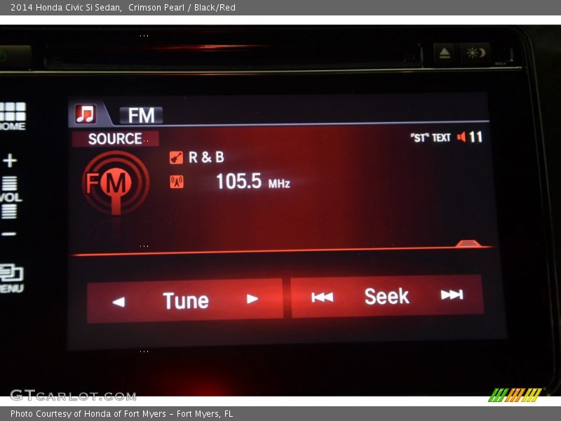 Crimson Pearl / Black/Red 2014 Honda Civic Si Sedan